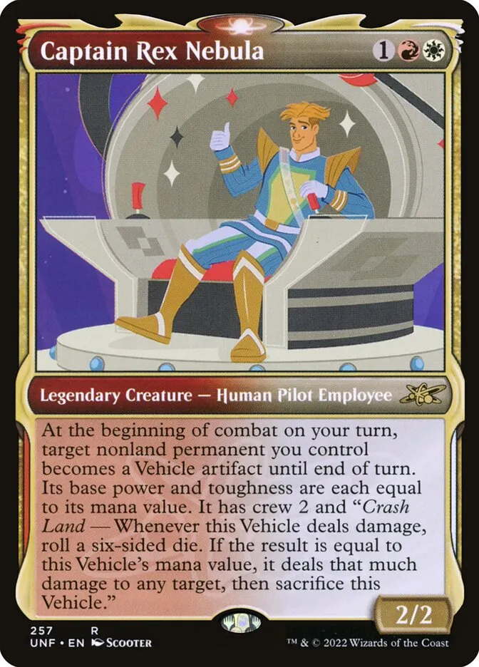 2022 Unfinity Captain Rex Nebula rare #257 rare card image