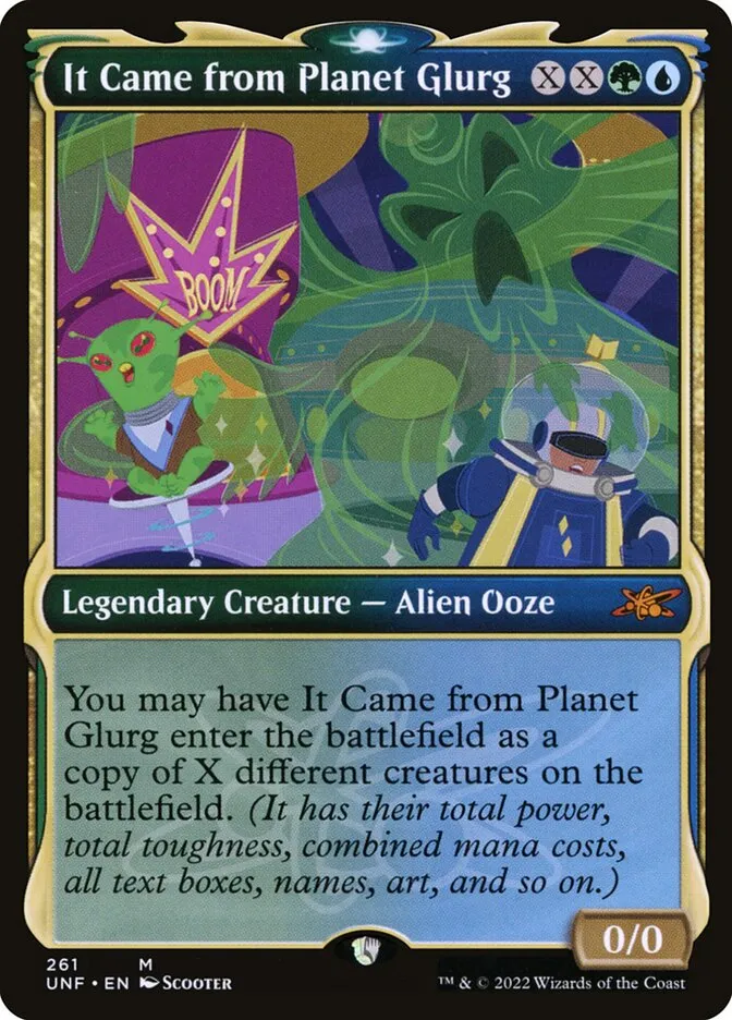 2022 Unfinity It Came from Planet Glurg #261 mythic card image