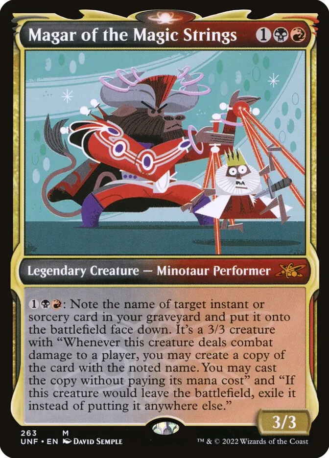 2022 Unfinity Magar of the Magic Strings #263 mythic card image