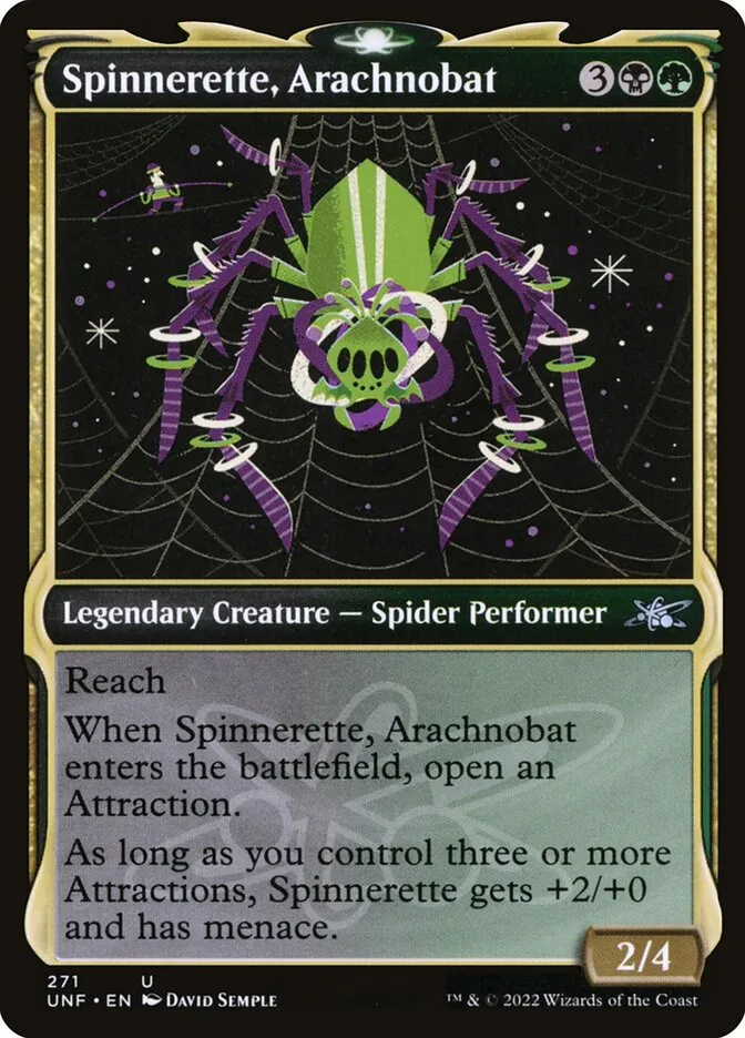 2022 Unfinity Spinnerette, Arachnobat #271 uncommon card image
