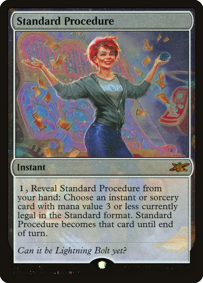 2022 Unfinity Standard Procedure mythic #287 mythic card image