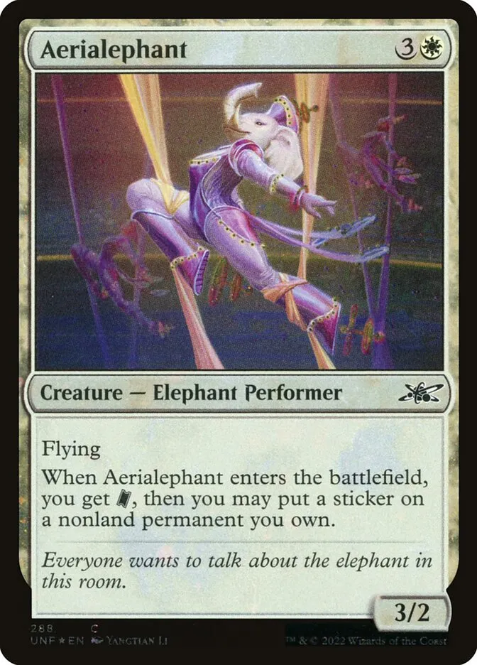 2022 Unfinity Aerialephant common #288 common card image