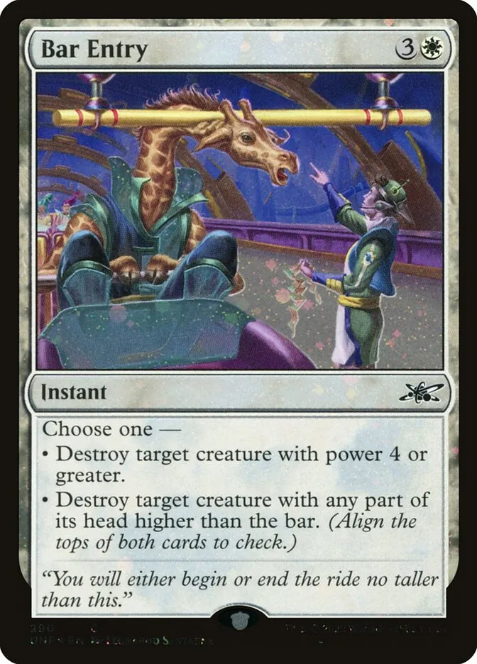 2022 Unfinity Bar Entry common #290 common card image