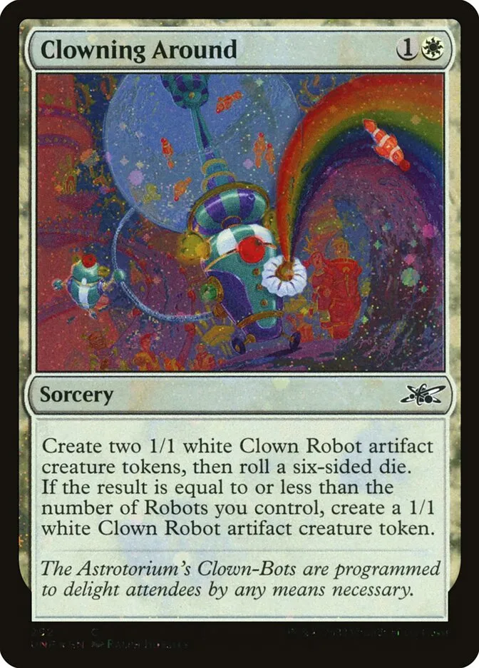 2022 Unfinity Clowning Around common #292 common card image