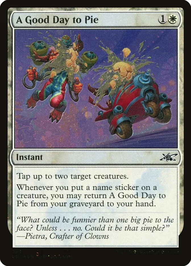2022 Unfinity A Good Day to Pie common #298 common card image