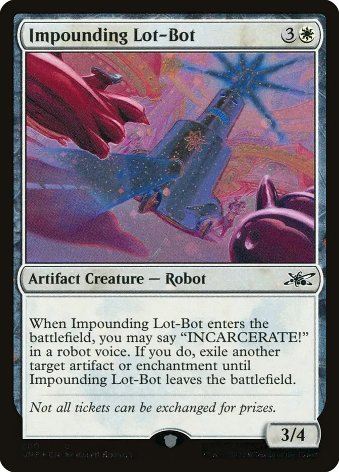 2022 Unfinity Impounding Lot-Bot common #300 common card image