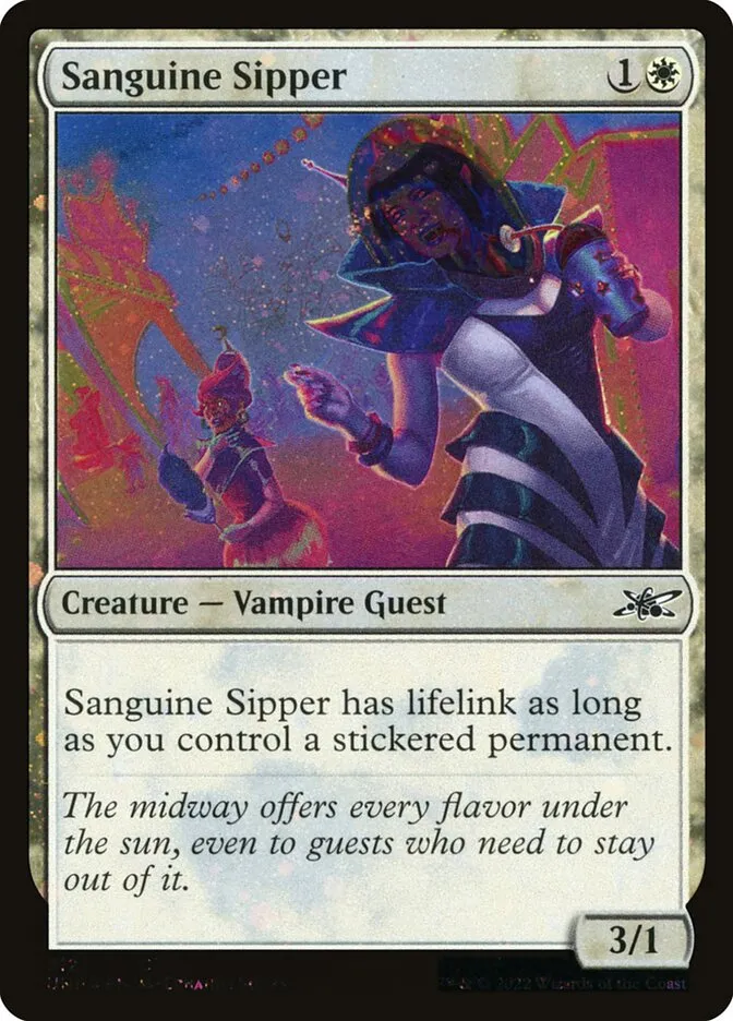 2022 Unfinity Sanguine Sipper common #312 common card image