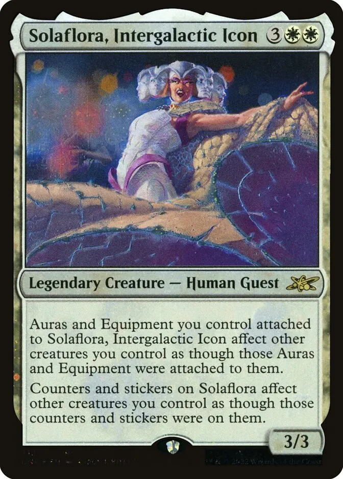 2022 Unfinity Solaflora, Intergalactic Icon rare #313 rare card image