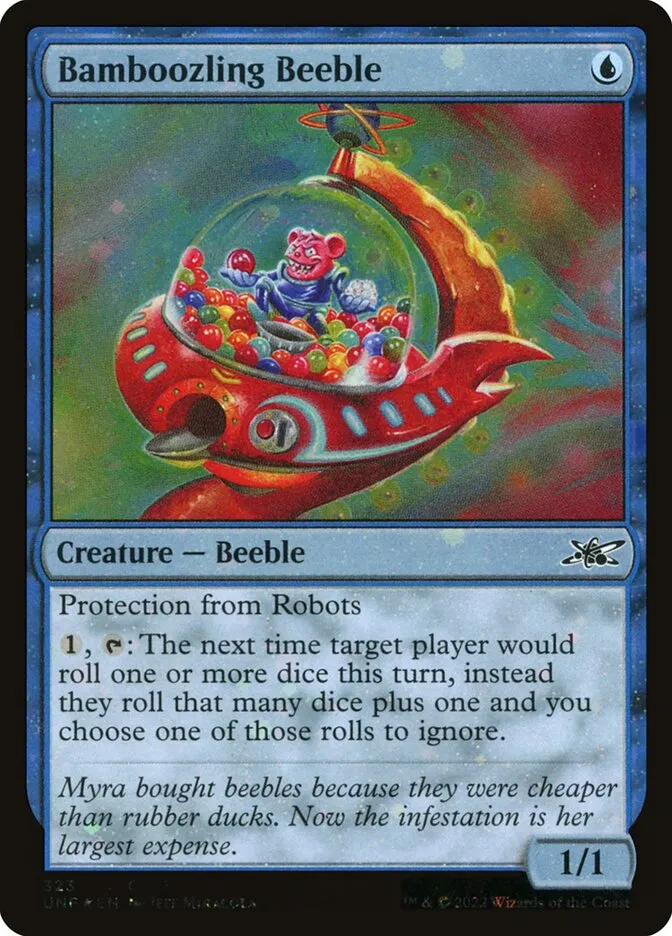 2022 Unfinity Bamboozling Beeble common #323 common card image