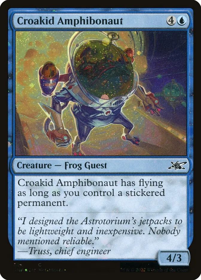 2022 Unfinity Croakid Amphibonaut common #329 common card image