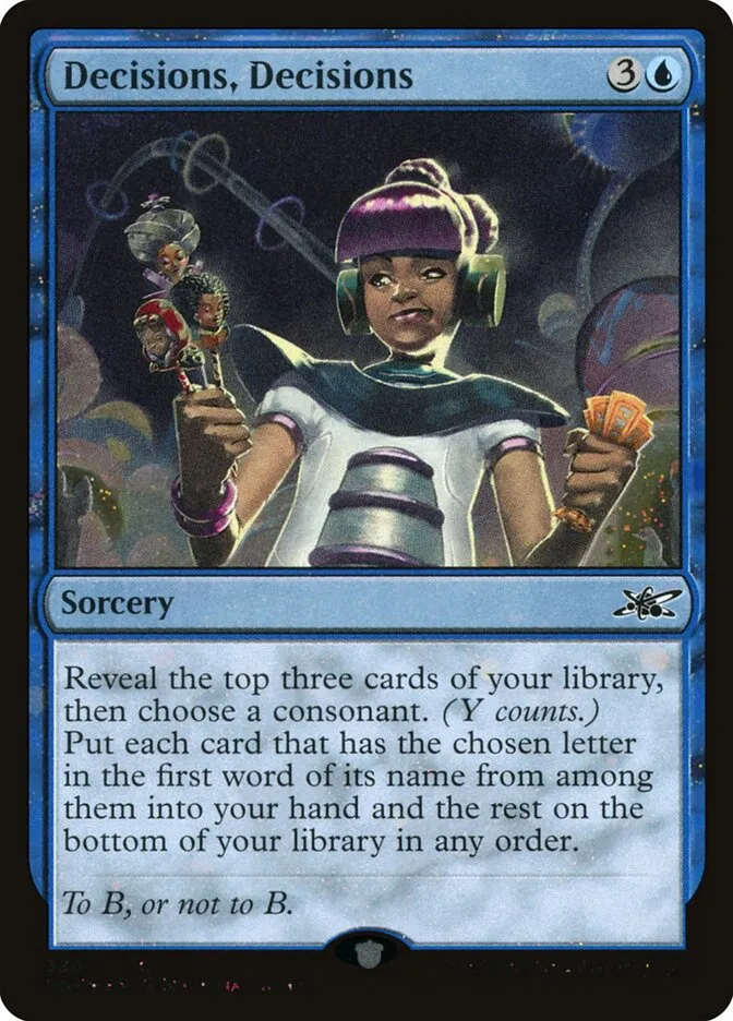 2022 Unfinity Decisions, Decisions common #330 common card image