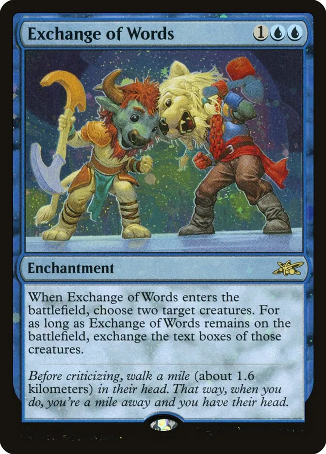 2022 Unfinity Exchange of Words #331 rare card image