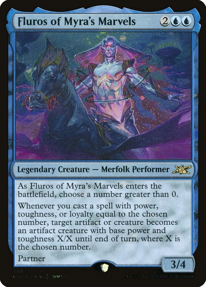 2022 Unfinity Fluros of Myra's Marvels #332 rare card image