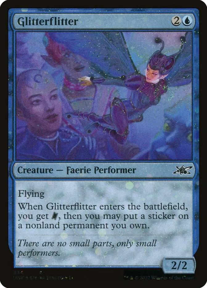 2022 Unfinity Glitterflitter common #334 common card image