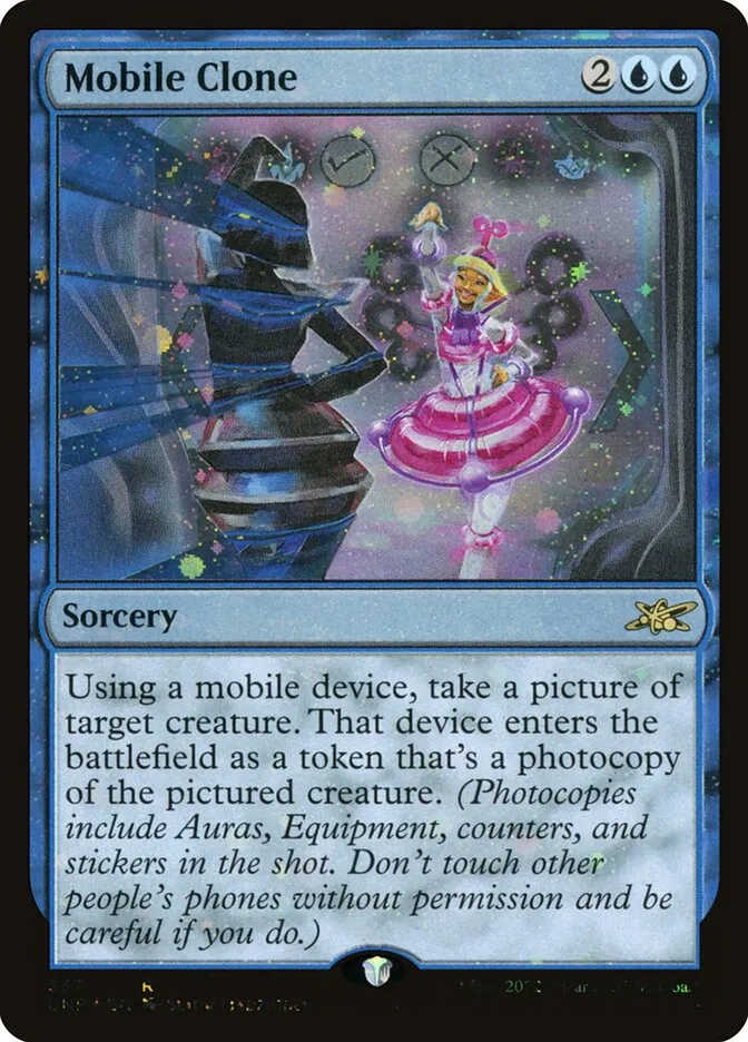 2022 Unfinity Mobile Clone rare #337 rare card image