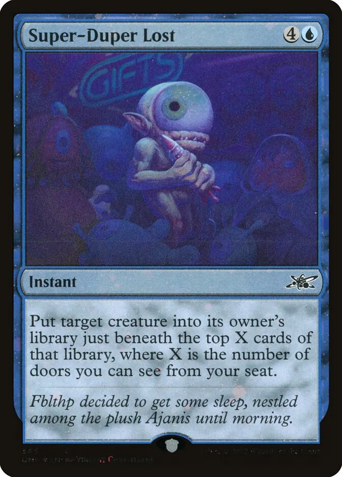 2022 Unfinity Super-Duper Lost common #345 common card image