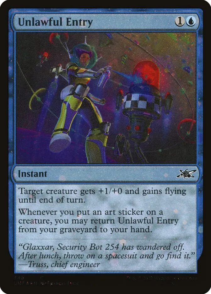 2022 Unfinity Unlawful Entry #348 common card image