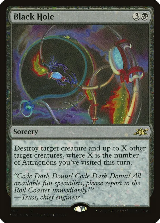 2022 Unfinity Black Hole rare #353 rare card image