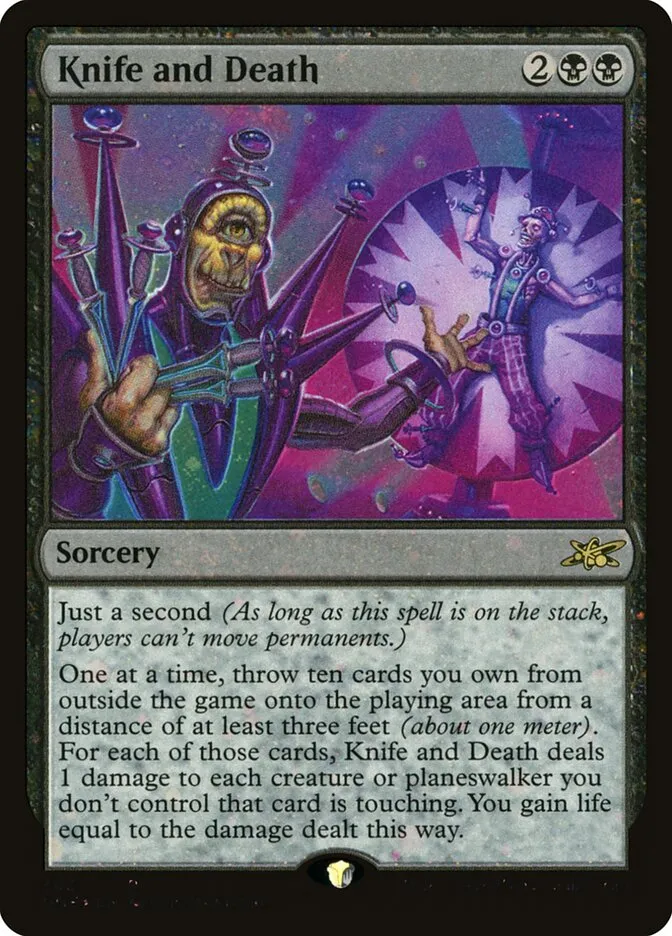 2022 Unfinity Knife and Death #363 rare card image