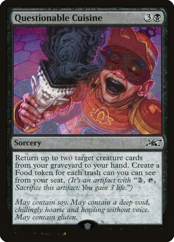 2022 Unfinity Questionable Cuisine common #370 common card image
