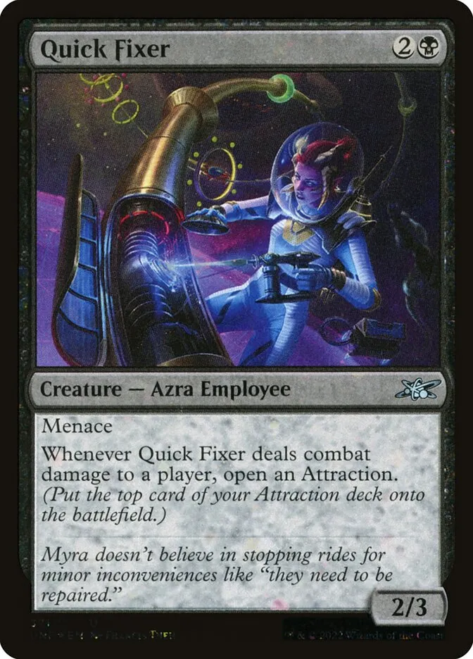 2022 Unfinity Quick Fixer uncommon #371 uncommon card image