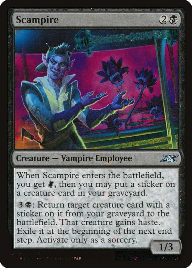 2022 Unfinity Scampire uncommon #375 uncommon card image