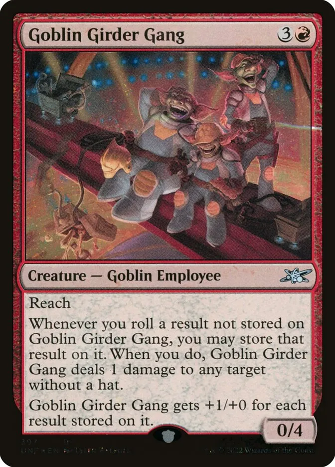 2022 Unfinity Goblin Girder Gang #397 uncommon card image
