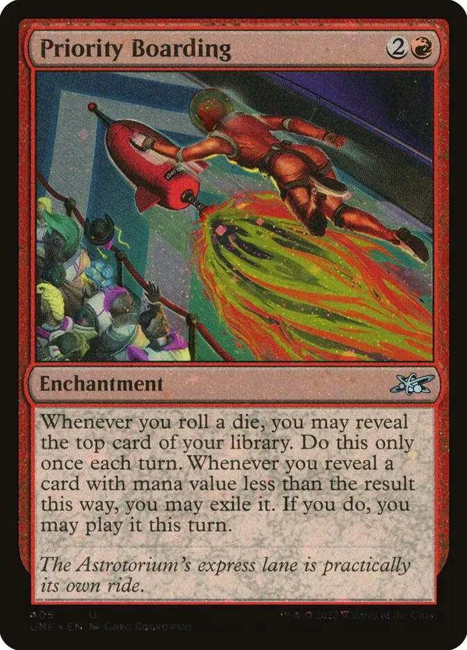 2022 Unfinity Priority Boarding uncommon #405 uncommon card image