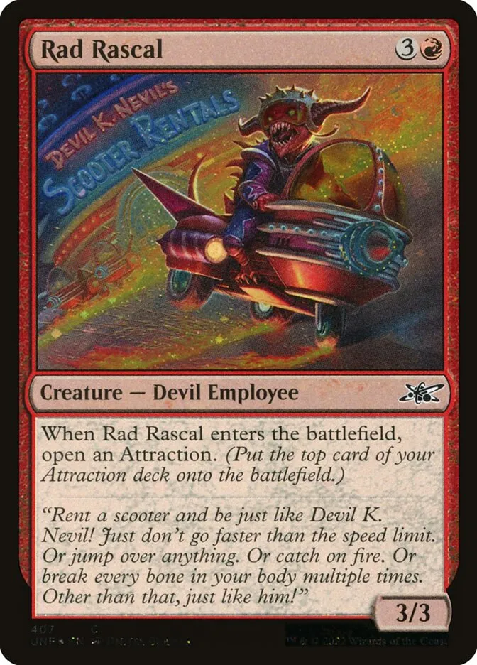 2022 Unfinity Rad Rascal common #407 common card image