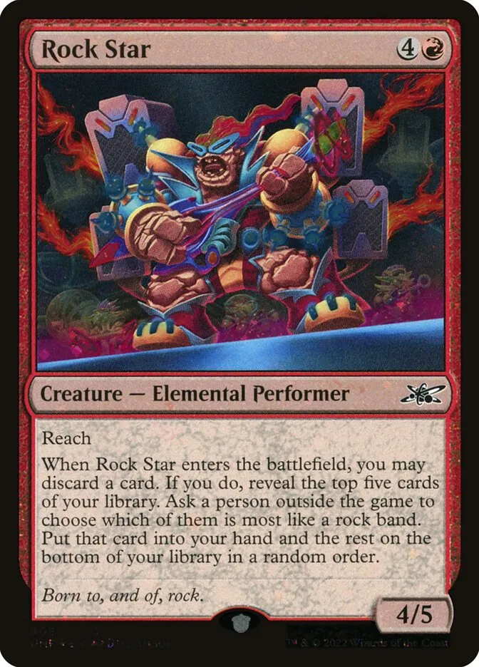 2022 Unfinity Rock Star common #408 common card image