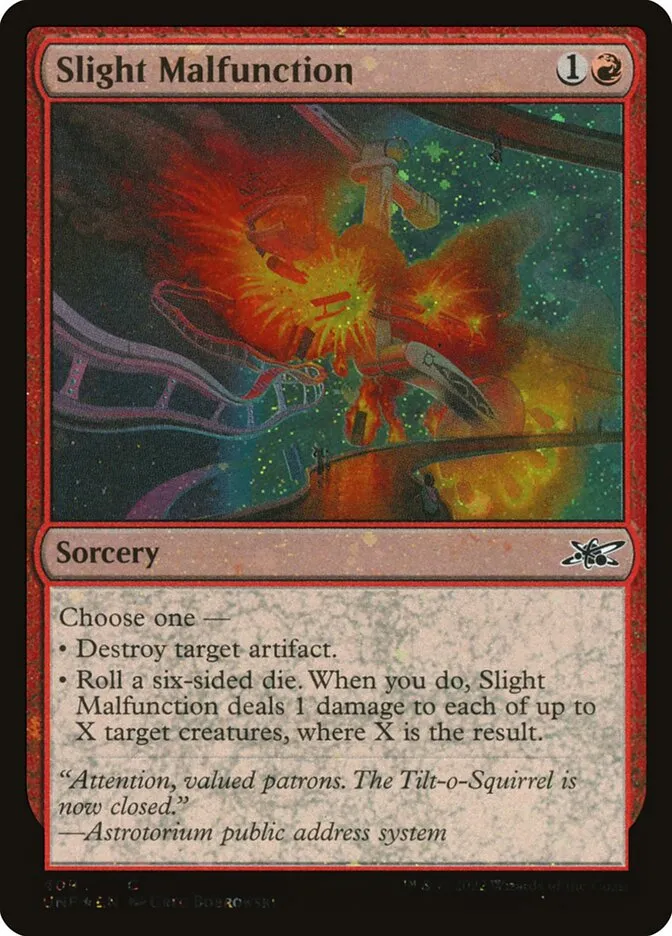 2022 Unfinity Slight Malfunction common #409 common card image