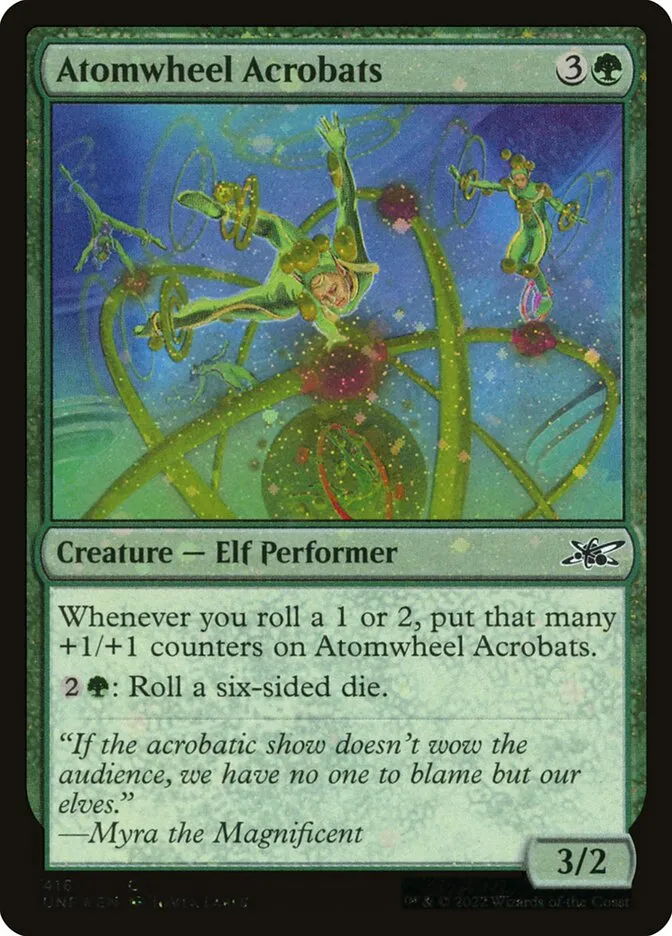 2022 Unfinity Atomwheel Acrobats common #416 common card image