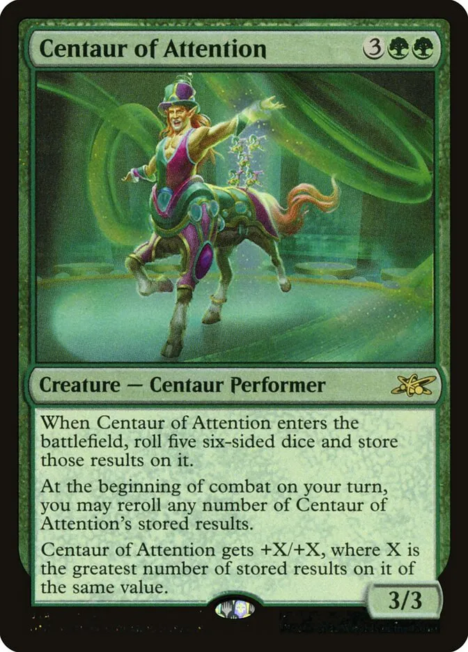 2022 Unfinity Centaur of Attention #418 rare card image
