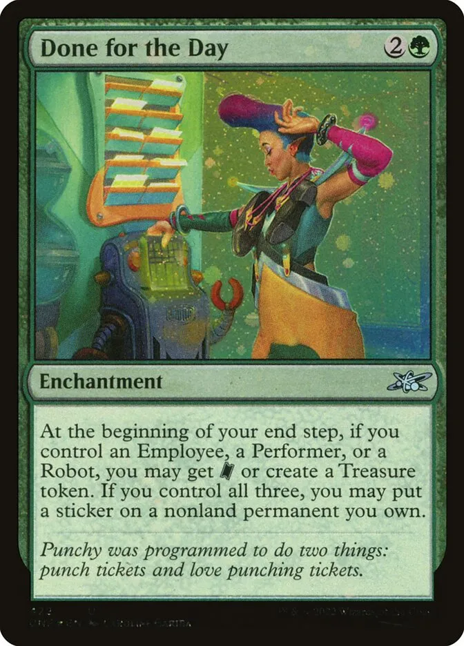 2022 Unfinity Done for the Day uncommon #422 uncommon card image