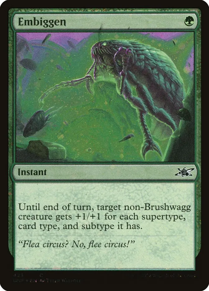 2022 Unfinity Embiggen common #423 common card image