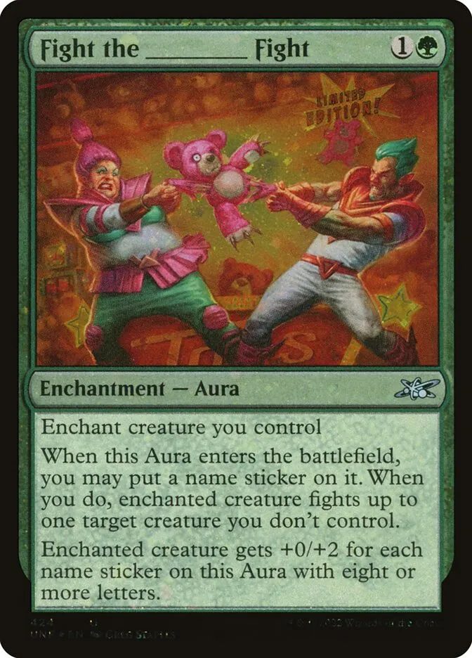 2022 Unfinity Fight the _____ Fight #424 uncommon card image
