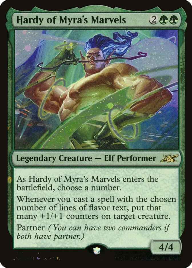 2022 Unfinity Hardy of Myra's Marvels #427 rare card image