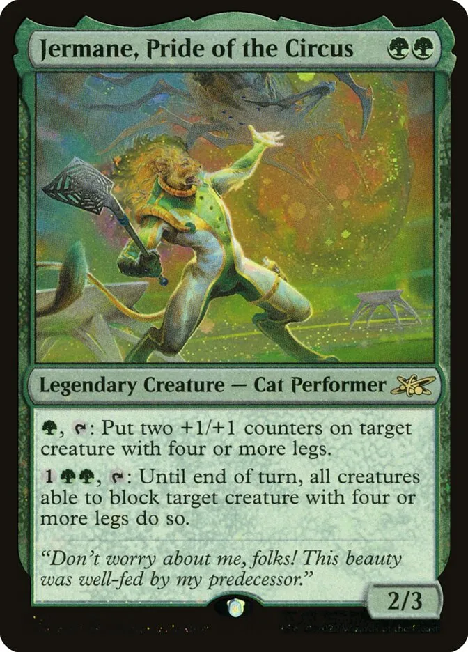 2022 Unfinity Jermane, Pride of the Circus #430 rare card image