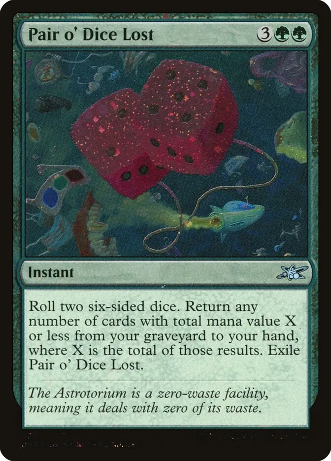 2022 Unfinity Pair o' Dice Lost uncommon #435 uncommon card image