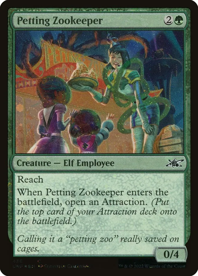 2022 Unfinity Petting Zookeeper common #436 common card image