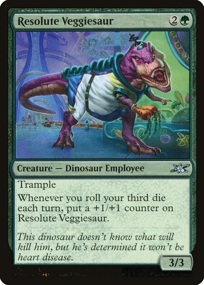 2022 Unfinity Resolute Veggiesaur uncommon #439 uncommon card image