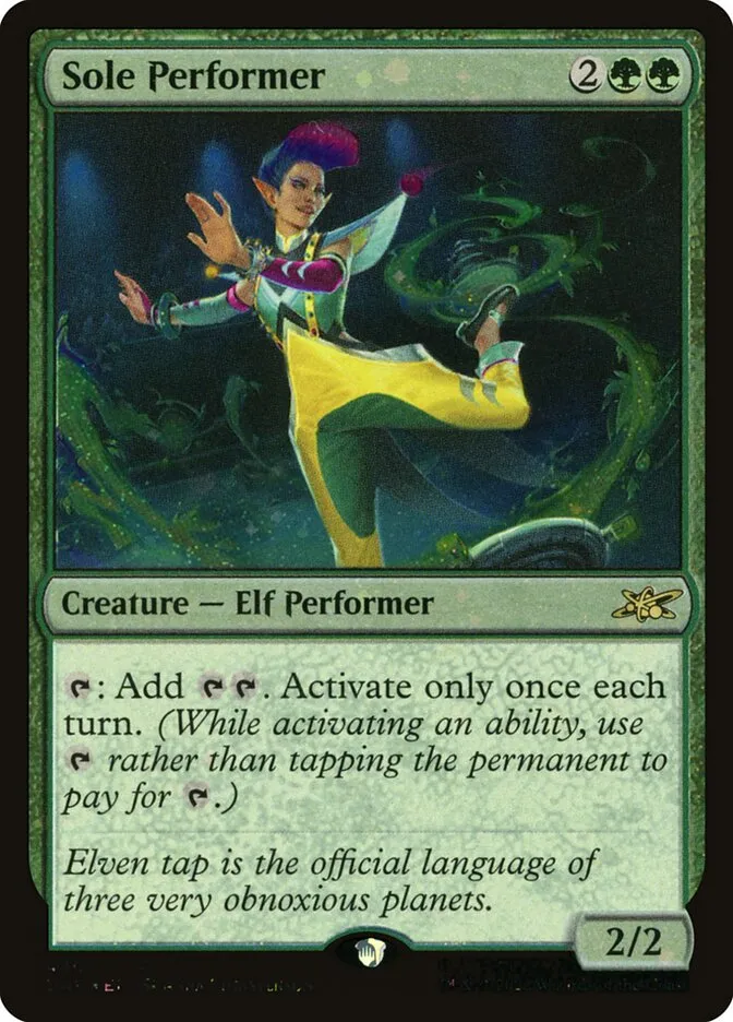 2022 Unfinity Sole Performer rare #440 rare card image