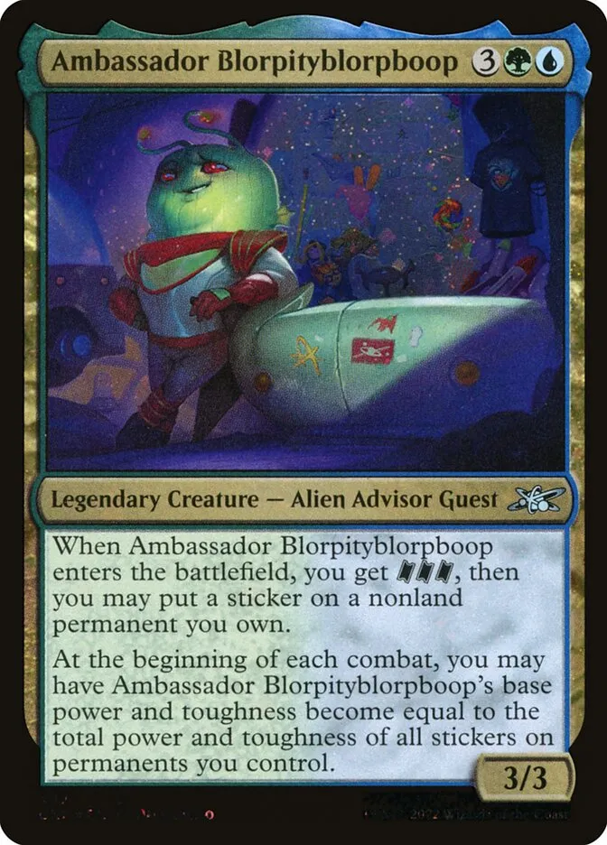 2022 Unfinity Ambassador Blorpityblorpboop #447 uncommon card image