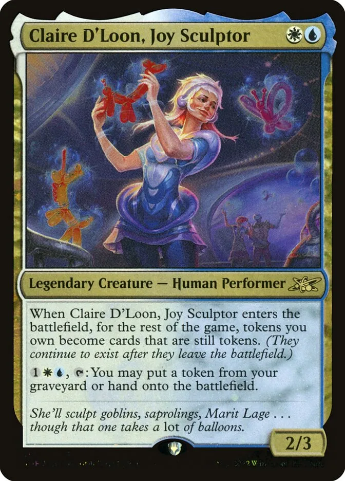 2022 Unfinity Claire D'Loon, Joy Sculptor #451 rare card image