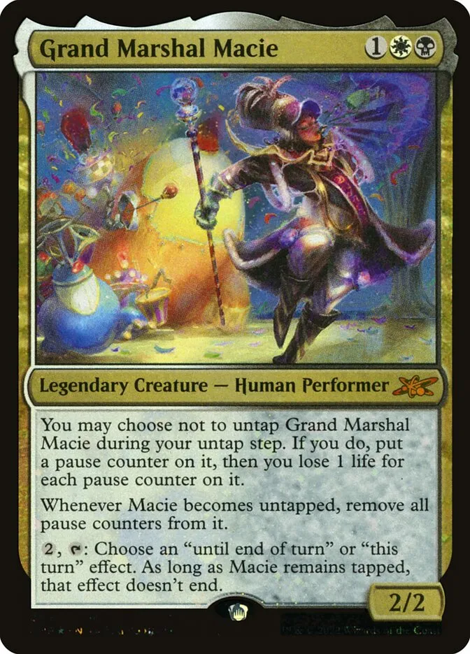 2022 Unfinity Grand Marshal Macie #454 mythic card image
