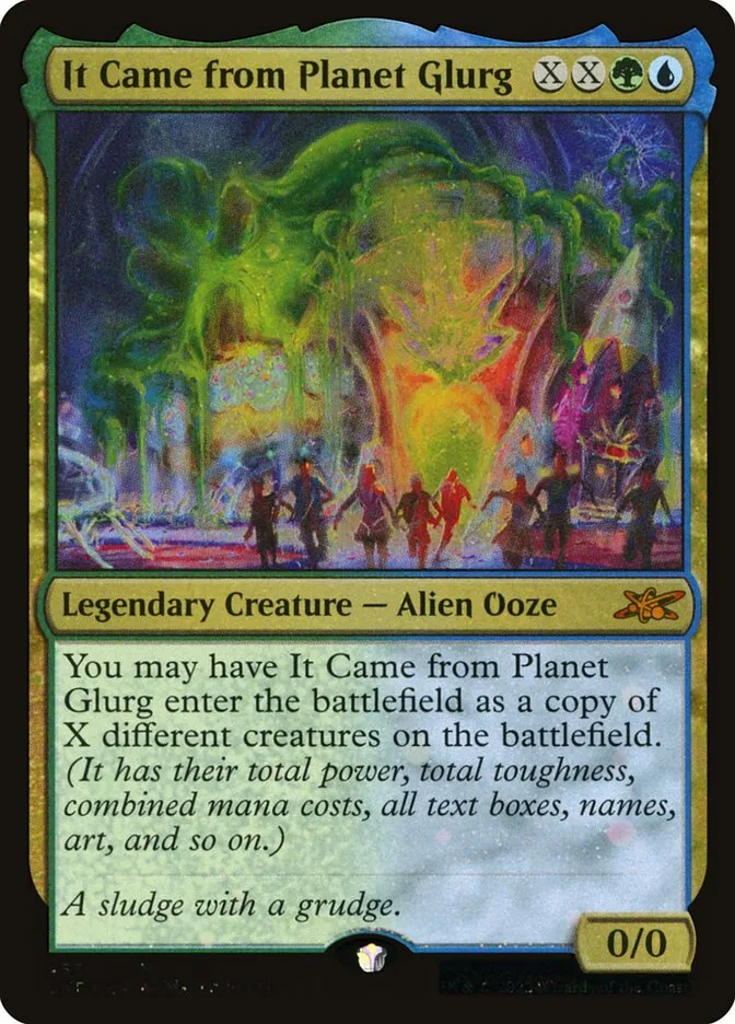 2022 Unfinity It Came from Planet Glurg [Galaxy Foil] mythic #455 mythic card image