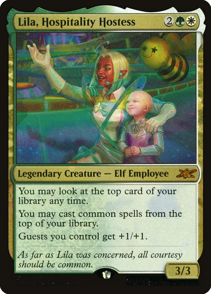 2022 Unfinity Lila, Hospitality Hostess #456 mythic card image