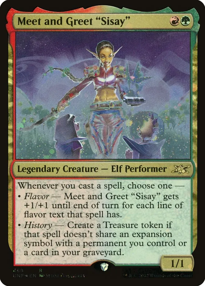 2022 Unfinity Meet and Greet "Sisay" #458 rare card image
