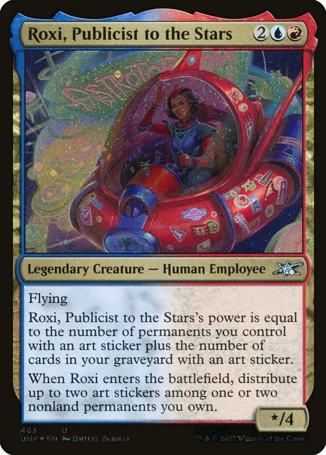 2022 Unfinity Roxi, Publicist to the Stars #463 uncommon card image
