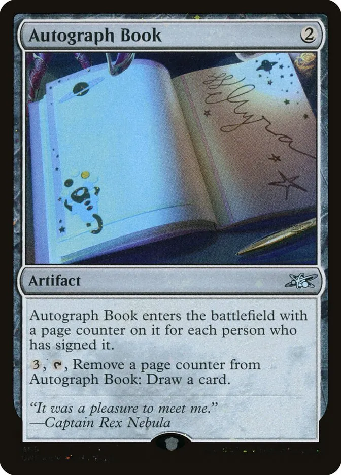 2022 Unfinity Autograph Book #469 uncommon card image